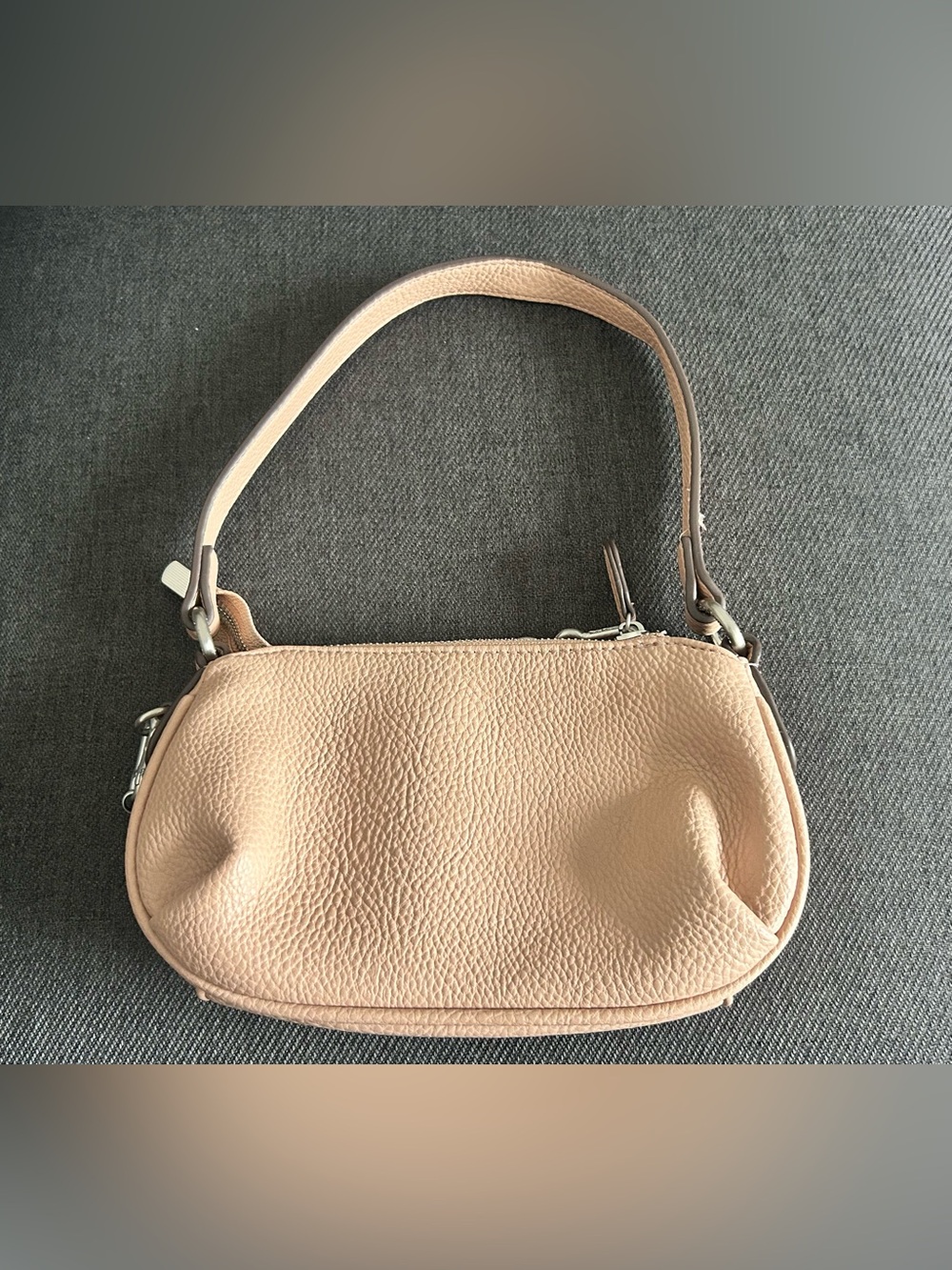 Juicy Couture Blush Pink Embossed Crest Heart Chain Shoulder Crossbody Bag - Picture 8 of 13